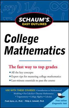 Paperback Schaum's Easy Outlines of College Mathematics Book