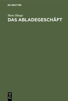 Hardcover Das Abladegeschäft [German] Book