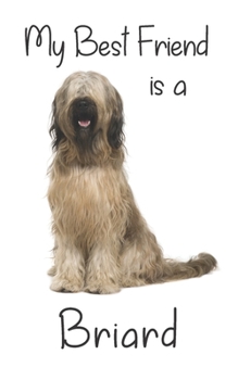 My best Friend is a Briard: 8” x 5” Blank lined Journal Notebook 120 College Ruled Pages (Best Friends)