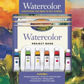 Paperback Watercolor: Everything You Need to Get Started [With Mixing Palette and Drawing Pencil and 3 Paintbrushes and 8 Tubes of Watercolor Paint and Wate Book