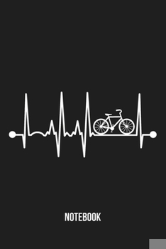 Notebook: Cyclist Heartbeat Cycling Journal