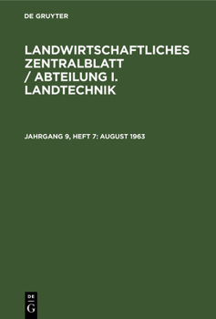 Hardcover August 1963 [German] Book