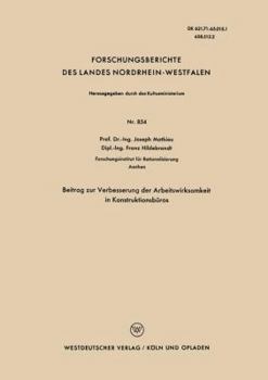 Paperback Beitrag Zur Verbesserung Der Arbeitswirksamkeit in Konstruktionsbüros [German] Book