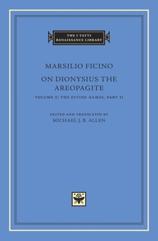 Hardcover On Dionysius the Areopagite Book