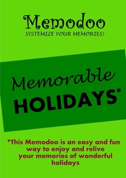 Paperback Memodoo Memorable Holidays Book