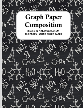 Paperback Graph Paper Composition Notebook: Quad Ruled 5x5 Grid Paper for Math & Science Students, School, College, Teachers - 5 Squares Per Inch, 120 Squared S Book