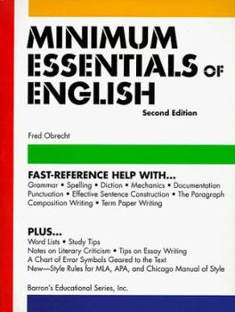 Paperback Minimum Essentials of English Book