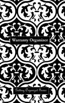 Paperback Warranty Organizer: A Warranty Organizer Journal (black Moroccan print cover) Book