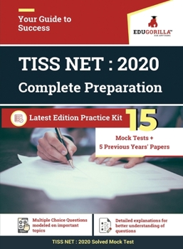 Paperback TISS NET 2020 - 15 Full-length Mock Tests + previous year paper - Complete Practice Kit Book