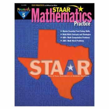 Paperback STAAR Mathematics Practice Grade 5 Book