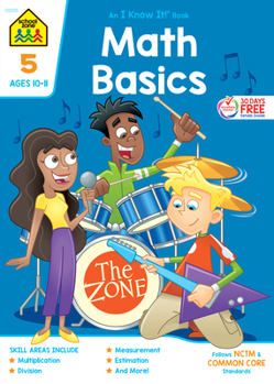 Paperback School Zone Math Basics Grade 5 Workbook Book