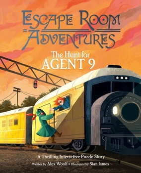 Hardcover Escape Room Adventures: The Hunt for Agent 9: A Thrilling Interactive Puzzle Story Book