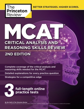 Paperback MCAT Critical Analysis and Reasoning Skills Review, 2nd Edition Book
