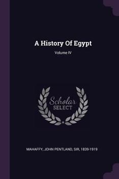 Paperback A History Of Egypt; Volume IV Book
