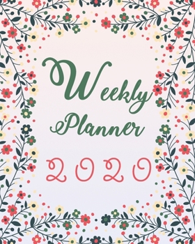 Paperback 2020 Weekly Planner: 12 Month, Weekly Monthly Appointment Calendar, Agenda Schedule Organizer Journal, Spring Floral Book