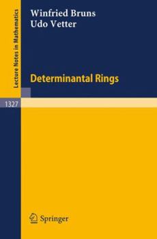 Paperback Determinantal Rings Book