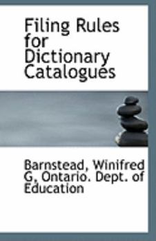 Filing Rules for Dictionary Catalogues