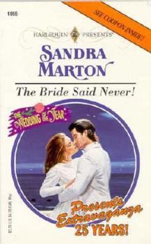 Mass Market Paperback The Bride Said Never! Book