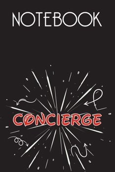 Paperback CONCIERGE Notebook, Simple Design: Notebook /Journal Gift, Simple Cover Design,100 pages, 6x9, Soft cover, Mate Finish Book