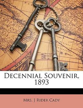 Paperback Decennial Souvenir, 1893 Book