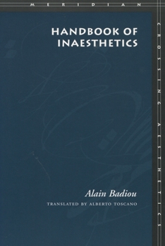Handbook of Inaesthetics - Book  of the Meridian: Crossing Aesthetics