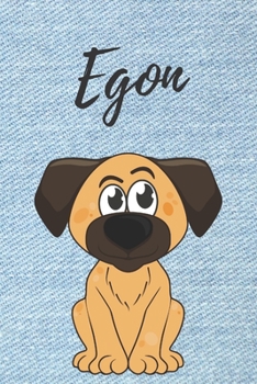 Paperback personalisiertes Notizbuch Hunde / Malbuch / Kritzelbuch / Tagebuch / Notizheft / Journal / DIN A5 / Geschenke Egon: individuelles personalisiertes bl [German] Book