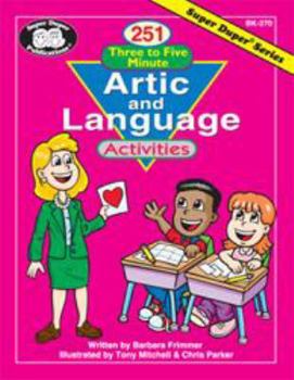 Paperback Super Duper Publications | 251 Three to Five Minutes Artic and Language Activities: 25 Sounds and Blends | Educational Resource for Children Book