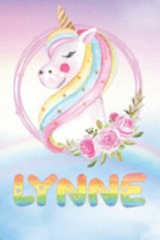 Paperback Lynne: Lynne's Unicorn Personal Custom Named Diary Planner Perpetual Calander Notebook Journal 6x9 Personalized Customized Gi Book