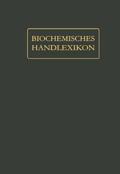 Paperback Biochemisches Handlexikon: XI. Band (4. Ergänzungsband) [German] Book