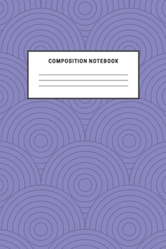 Composition Notebook: Purple Cute Notebook For Kids School Teens Soft Cover Elementary School Creative Writing Journal Diary Boys Girls