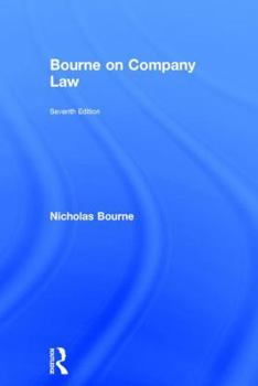 Hardcover Bourne on Company Law Book