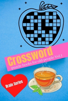 Paperback Crossword puzzle books for old people Vol.1 (Brain Series) Book