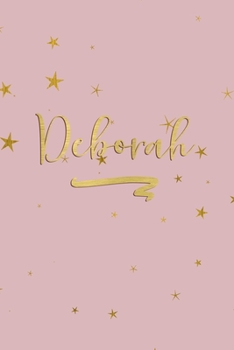 Paperback Deborah: Personalized Journal to Write In - Rose Gold Line Journal Book