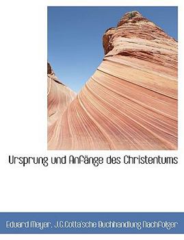 Paperback Ursprung Und Anfange Des Christentums [German] Book