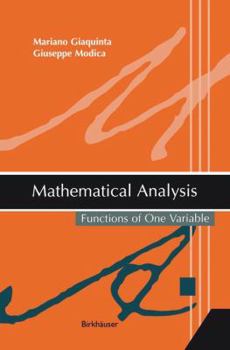 Paperback Mathematical Analysis: Functions of One Variable Book