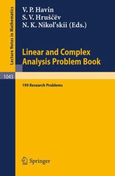 Paperback Linear Und Complex Analysis Problem Book: 199 Research Problems Book
