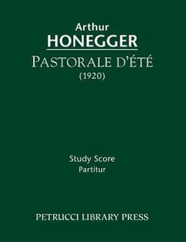 Paperback Pastorale d'ete: Study score Book