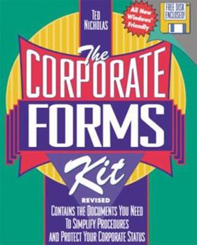 Paperback Corporate Forms Kit, Rev. (+ disk) Book