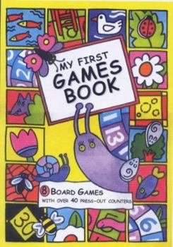 Hardcover My First Games Book: 8 Board Games with Over 40 Press-out Counters Book