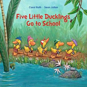 Paperback Five Little Ducklings Go to School Book
