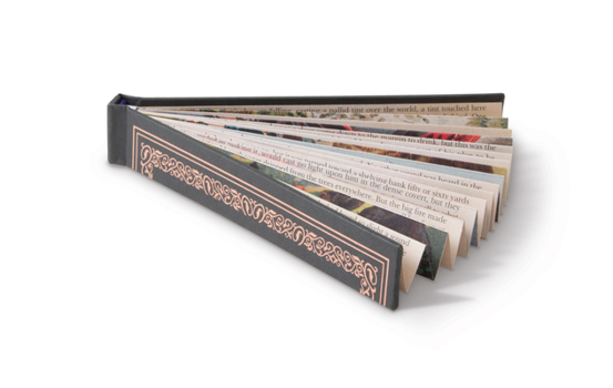 Hardcover Book Fans Grey & Rose Gold Book