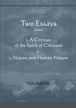 Paperback A Critique of the Spirit of Criticism - Nature and Human Nature Book