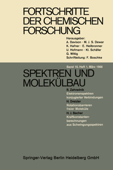 Paperback Fortschritte Der Chemischen Forschung: Spektren Und Molekülbau / Anorganische Chemie / Biguanides / Metalle: Legierungen Und Verbindungen [German] Book