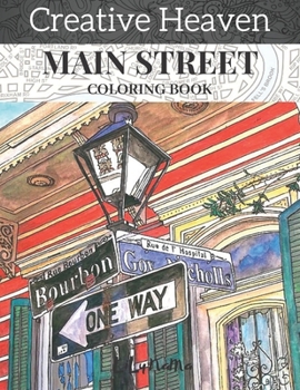 Paperback creative heaven main street coloring Book: creative haven coloring adult coloring book