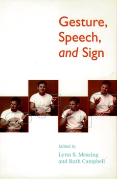 Hardcover Gesture, Speech, and Sign Book