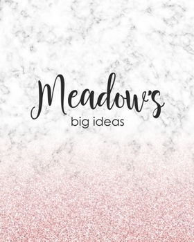 Meadow's Big Ideas: Personalized Notebook - 8x10 Lined Women's Journal