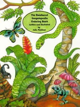 Paperback The Rainforest Encyclopedia Coloring Book