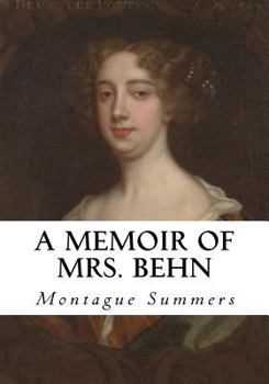 Paperback A Memoir of Mrs. Behn Book