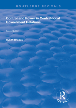 Paperback Control and Power in Central-local Government Relations Book