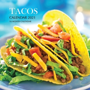 Paperback Tacos Calendar 2021: 16 Month Calendar Book